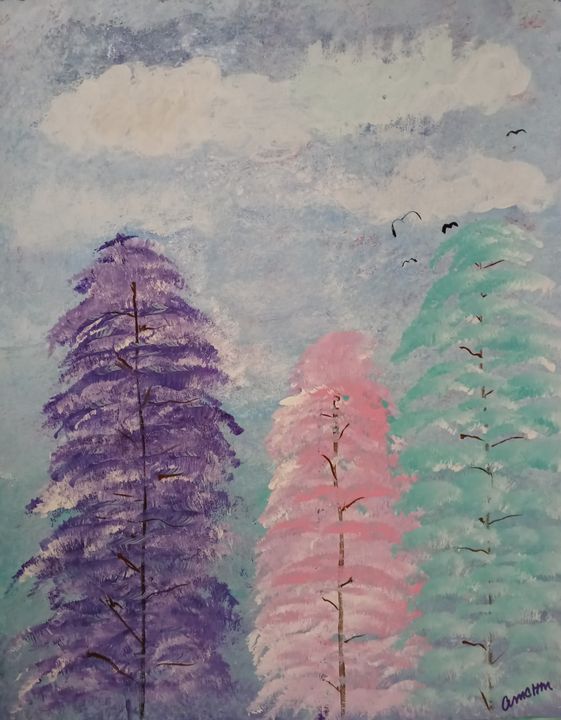 Pastel trees - Amy Michele