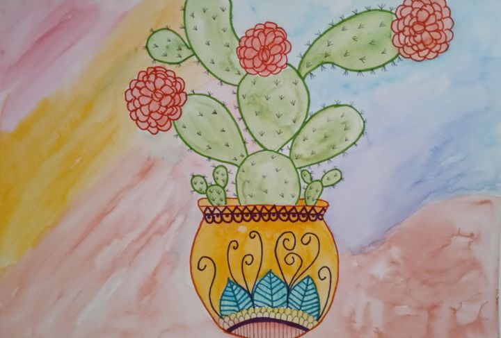 Watercolor 🌵 cactus - Amy Michele