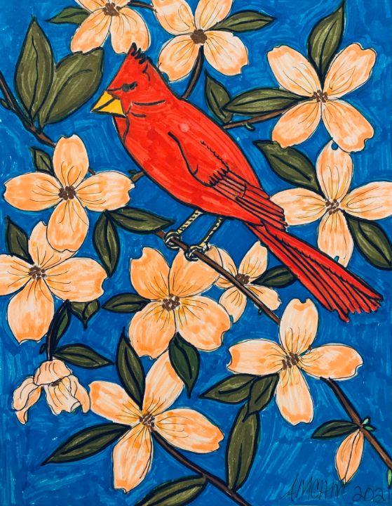 Red bird - Amy Michele