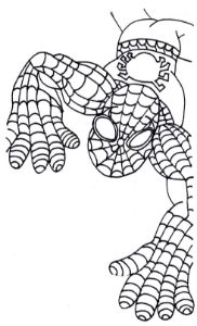 Spiderman Line Artwork
