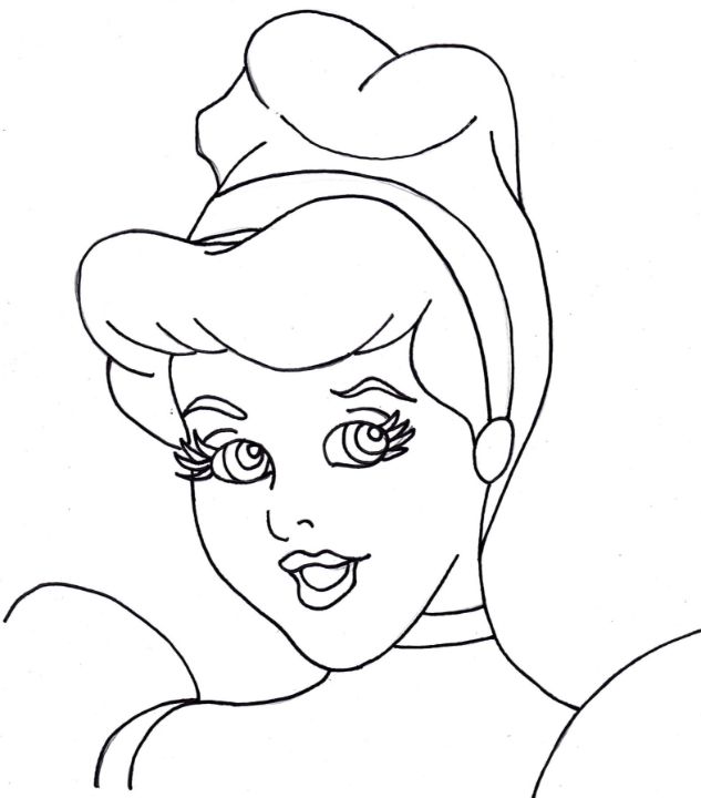 Cinderella Drawing Pic - Drawing Skill