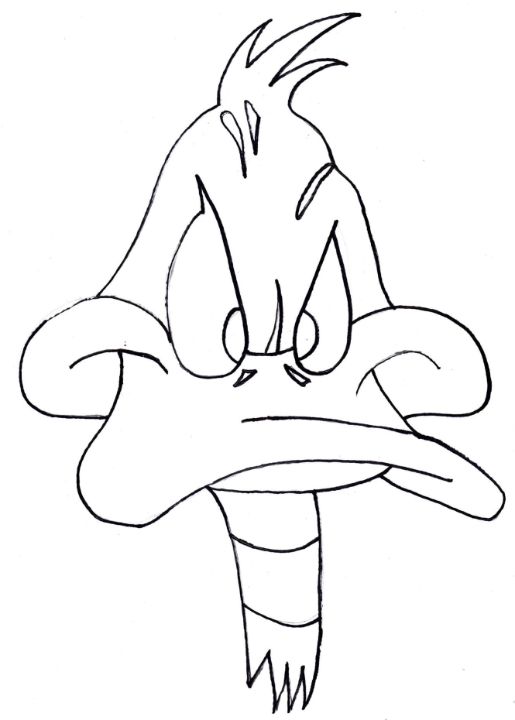 Daffy Duck Original Line Artwork - Phenomenon