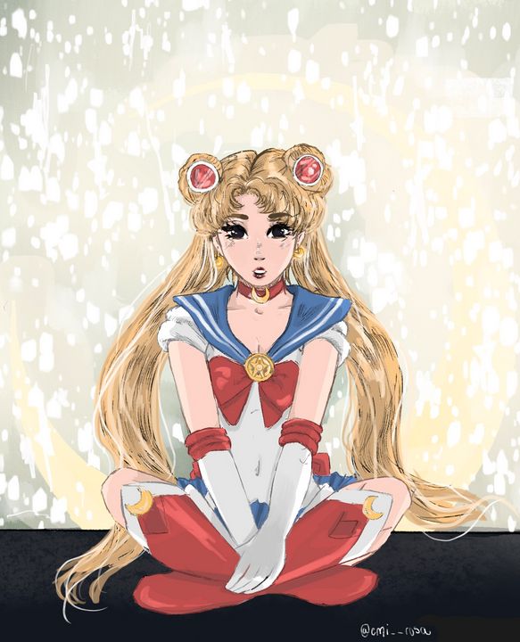 Fanart de sailor moon do anime