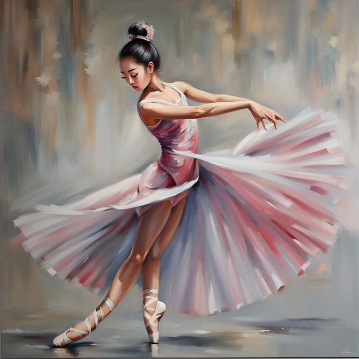 Asian ballerina - Aris69Arts - Paintings & Prints, Entertainment