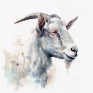 Goat Textured Oil Painting Impasto Original Art farm animal portrait Farm Art Décor gift to animal lover white goats art colorful store goat