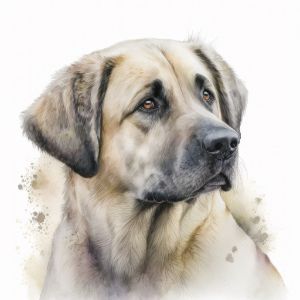 Anatolian Shepherd Dog Watercolor - Frank095