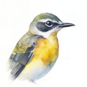 Yellow-Breasted Chat Bird Portrait - Frank095