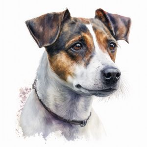 Jack Russell Terrier Dog Portrait - Frank095