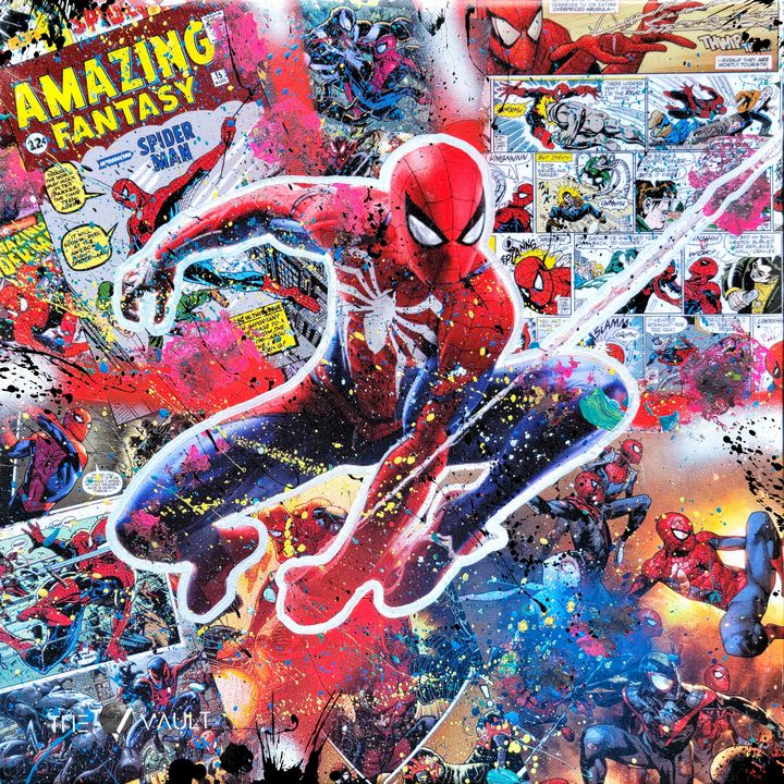 AFFICHE SPIDERMAN – Pop Art Blocks