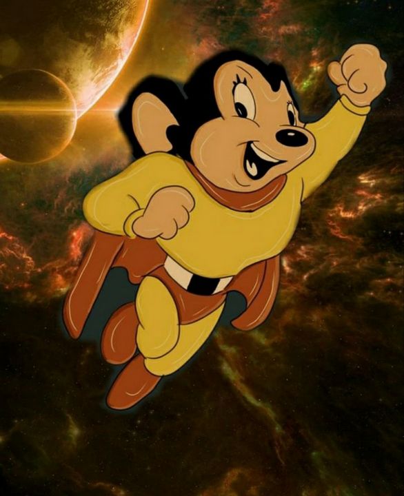 Classic Mighty Mouse - Lubound Imagination - Drawings & Illustration,  Childrens Art, TV Shows & Movies - ArtPal