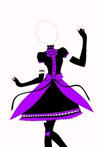 Gothic Loli Idol outfit design