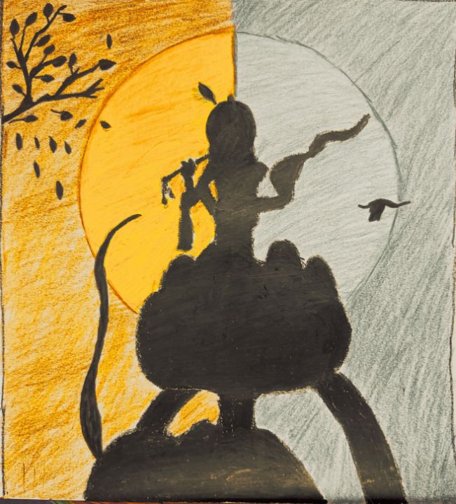 1. oil pastel krishna drawing by sudeshnamama on DeviantArt