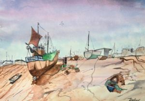 Sunset Landscape - Kirsty Cresswell Art - Digital Art & AI