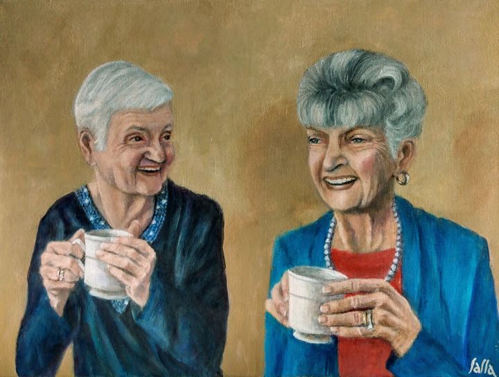Sharing Coffee and Laughs - StudioBlitz by Lalla