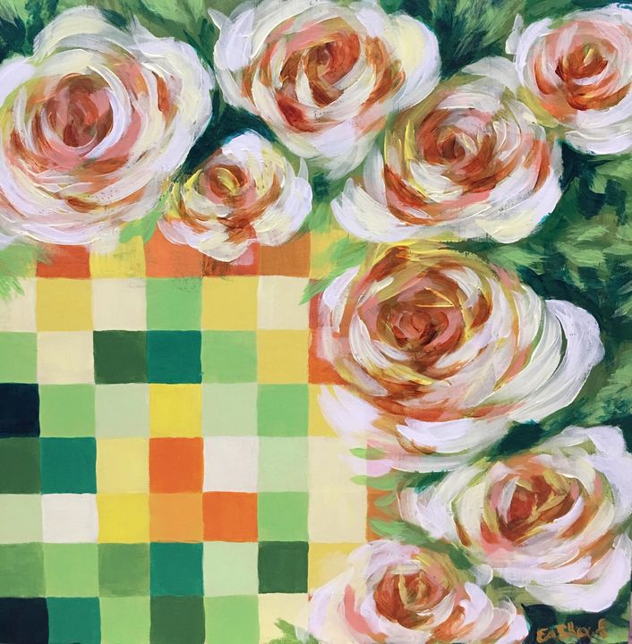Checkered Roses - Creative Concepts - Sculptures & Carvings, Flowers ...