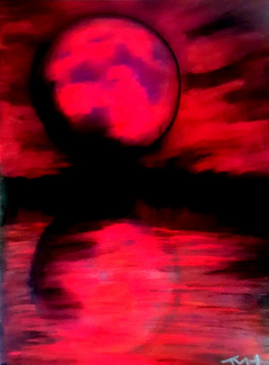 The Strawberry Moon - Art by Jane Hicks - Paintings & Prints