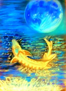 The Strawberry Moon - Art by Jane Hicks - Paintings & Prints