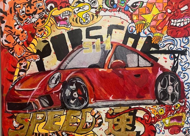 Porsche 911 Tokyo speed - Dontay Creation's - Paintings & Prints