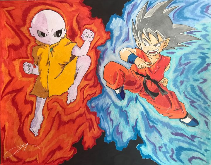 Ultra Instinct Goku vs Jiren the Gray - Drawing | DragonBallZ Amino