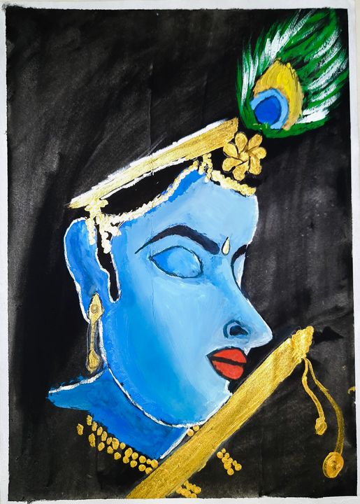 Sumedh mudgalkar as Krishn Colour pencils drawing by Jayshree Adhikary |  Book art drawings, Color pencil drawing, Painting art lesson