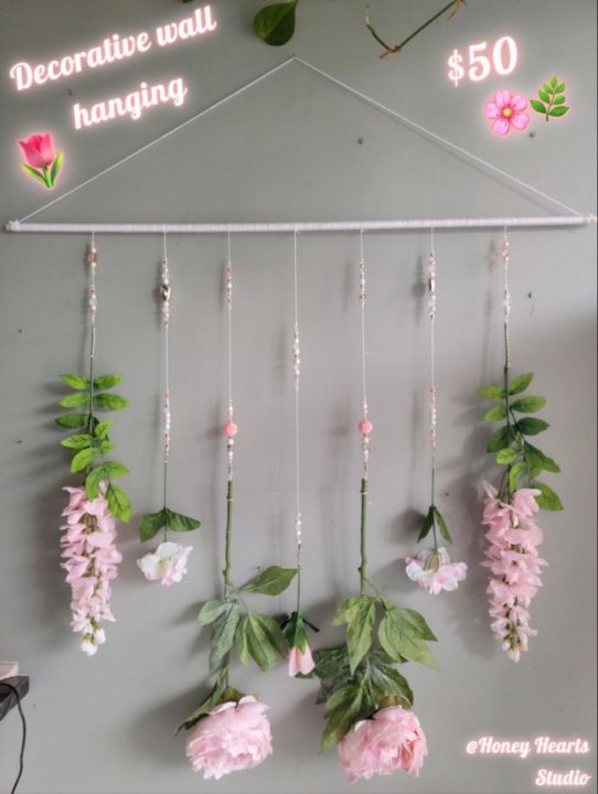 Pink Decorative Wall Hanging - Honey Hearts Studio