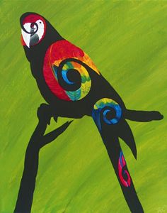 Swirly Bird Macaw