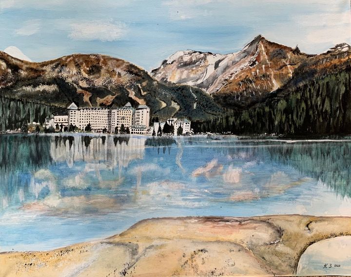 Lake Louise - Karin Shvartsberg - Paintings & Prints