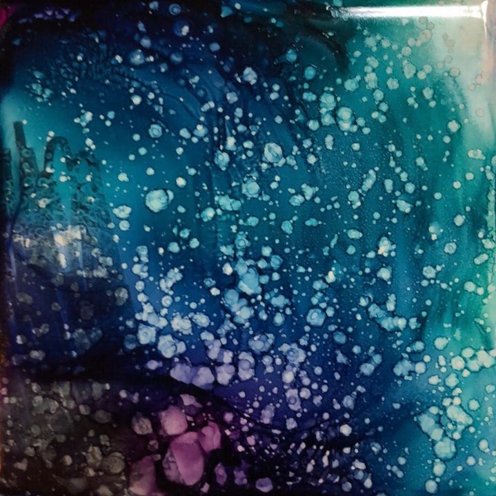 Under water bubbles - My ink art