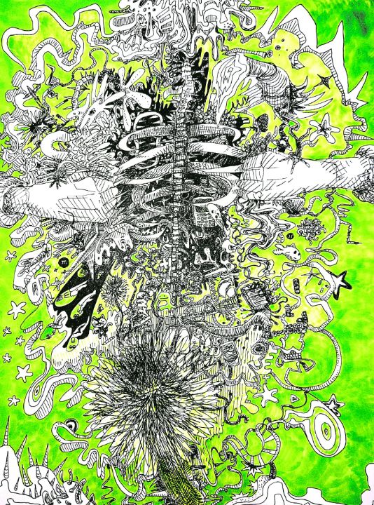ribcage - astrid ztar - Drawings & Illustration, Abstract