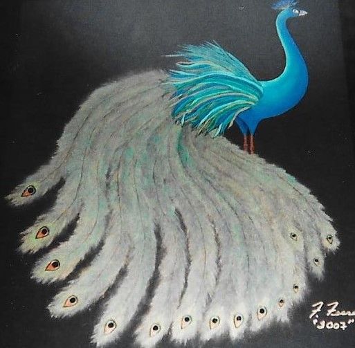 Peacock - Fran's Art World an International ISO9001 Company