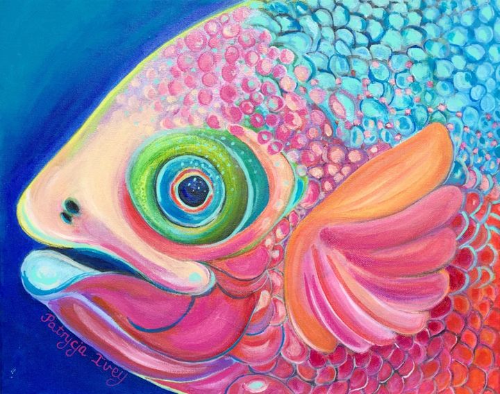 Colorful Fish - Patrycja Hauer-Ivey - Paintings & Prints, Animals ...