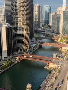 Chicago River From Above