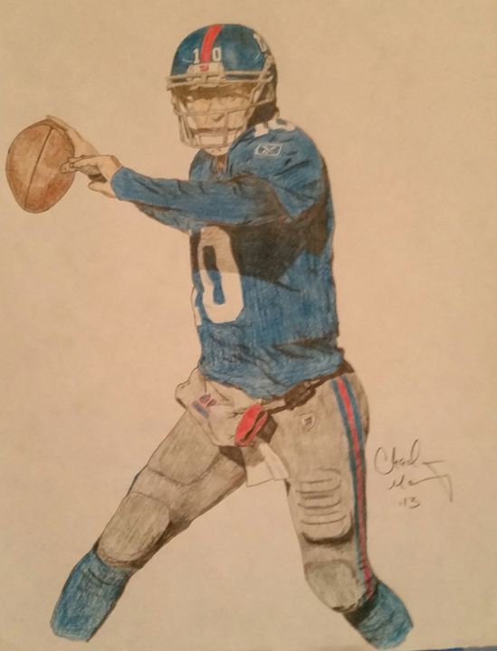 Eli Manning Giants Art Print