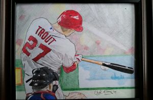 How to Draw Mike Trout of the Angels 