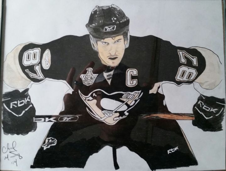 The Ice Hockey Player Sidney Crosby - Diamond Paintings 
