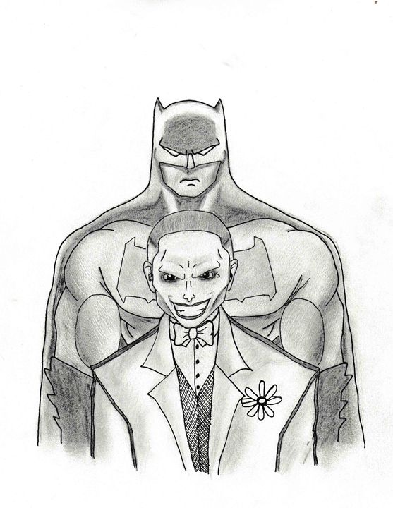 Batman And The Joker Loveless Drawings Illustration Entertainment Movies Animation Anime Artpal