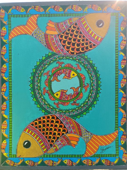 Fish ( Machali rasa) - Sakshi Priya - Paintings & Prints, Ethnic ...