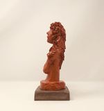 Female Bust, hand formed clay - Painted Texture - Sculptures & Carvings,  People & Figures, Female Form, Other Female Form - ArtPal