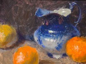 Flo Blue Pitcher and Oranges- Mundy
