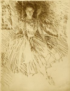 Ballerina (etching)- charles mundy