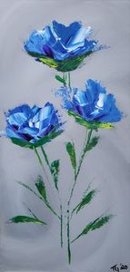 Sapphire blue pearl flower