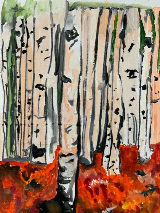 Birch Trees in the Spring - Sue's Muse