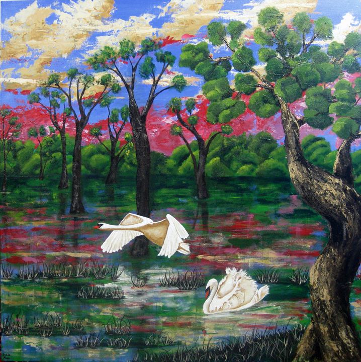 Swan Heaven - Susie Mac Art