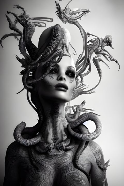 Alien Goddess - Bo - Digital Art & AI, Fantasy & Mythology, Fantasy Men ...