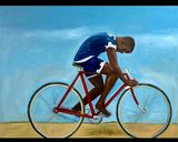 Black man on bike