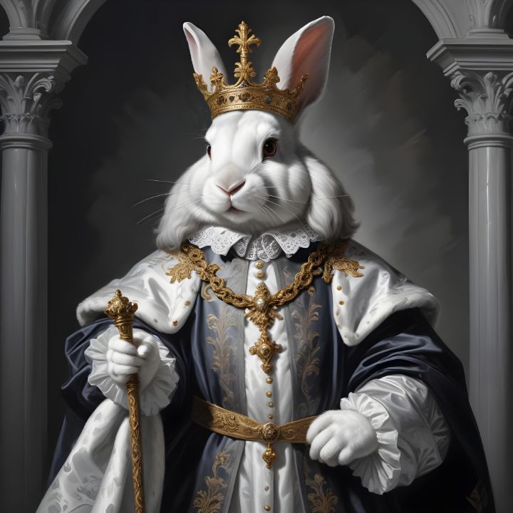 Majestic Rabbit - KonstFabrik - Digital Art & AI, Animals, Birds ...