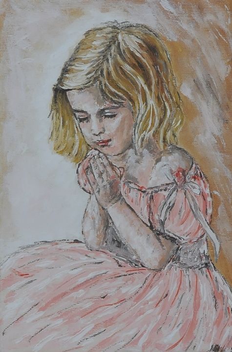 Poster Beautiful Praying Girl 