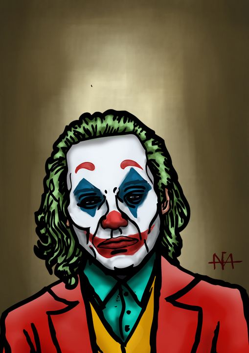 crying clown drawing
