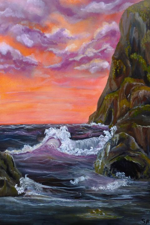 Strong as Rock - Susie Hawkins - Paintings & Prints, Landscapes ...