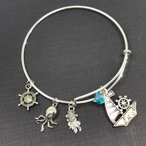 Sailing Adjustable Bangle Bracelet - DebryndaDavey
